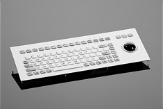  Clavier en silicone avec Trackball
Claviers en silicone extrêmement plats avec 83 touches et bloc numérique intégré. Très facile à installer et également disponible avec trackball ou touchpad. 