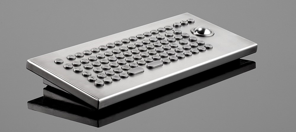  Stainless steel keyboards in desktop enclosures, for wall mounting, for integration in 19" drawers or customised enclosure keyboards for special applications. 