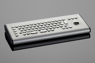  Vandal-resistant stainless steel keyboard 65T-ES is particularly weather-resistant and suitable for heavy customer traffic. 