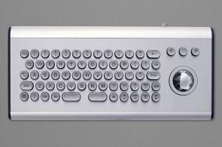  Vandal-resistant stainless steel keyboard 62T-ES16 is particularly weather-resistant and suitable for heavy customer traffic. 